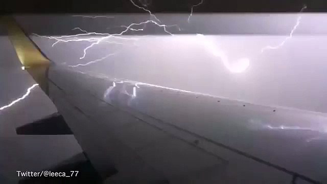 Passenger captures huge Brisbane storm from plane window