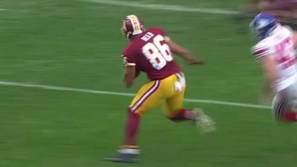 Redskins Kirk Cousins finds Jordan Reed for 20 yards