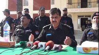 DPO Dir Lower press conference at Ouch police station on the arrest of Jamiullah Killers. Report by Ahmad Shah