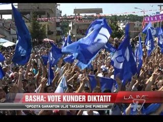 Basha: Votë kundër diktatit - News, Lajme - Vizion Plus