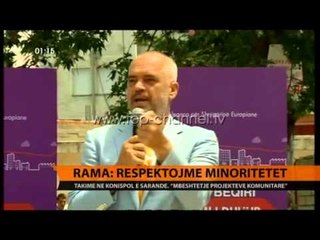 Rama, takime në Konispol e Sarandë - Top Channel Albania - News - Lajme