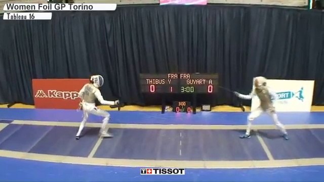 Grand-Prix FD Turin 2015 - T16 Ysaora Thibus (FRA) vs Astrid Guyart (FRA)