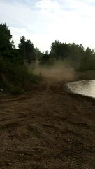 ATV water skipping fail