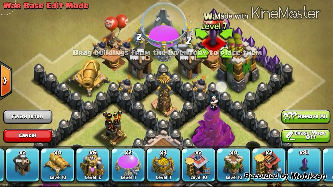 Best Th8 War Base!! Anti-Everything! Anti Gowipe!-Clash Of Clans