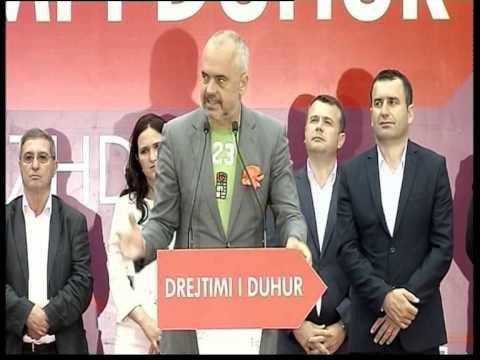 EDI RAMA MBYLL FUSHATEN NE LIBRAZHD DHE ELBASAN KERKON VOTAT PER TE MAJTEN LAJM