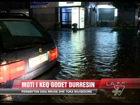 Durrës, përmbyten disa rrugë dhe toka bujqësore - News, Lajme - Vizion Plus