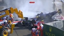 Huge Start Crash 2015 GP2 Abu Dhabi Race 2