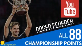Roger Federer | 88 Championship Points...till date