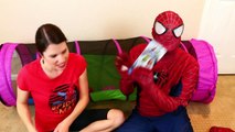 GIANT Surprise Eggs Hiding in a HUGE Tunnel SURPRISE TOYS with Spiderman & DisneyCarToys