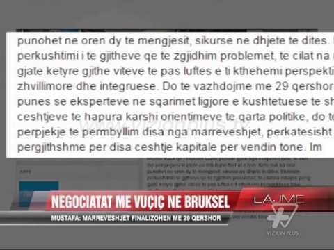 Negociatat me Vuçiç në Bruksel - News, Lajme - Vizion Plus