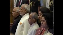 President Pranab Mukherjee & Narendra Modi attends the Visitors Conference at Rashtrapati Bhavan