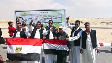 قبائل مطروح فى أول زيارة لقناة السويس الجديدة سبتمبر2014