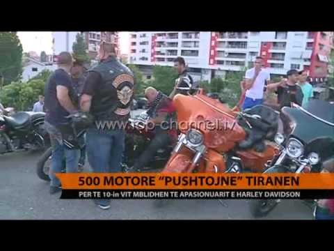 500 “Harley Davidson” “pushtojnë” Tiranën - Top Channel Albania - News - Lajme