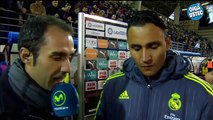 Entrevista a Keylor Navas tras el partido Eibar-Real Madrid 29-nov-2015