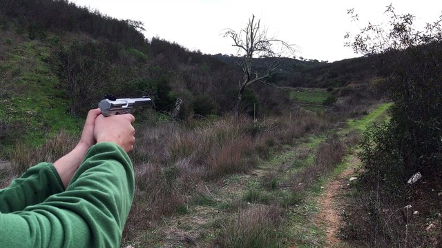 Tiro a 130 m - Ruger Mark III