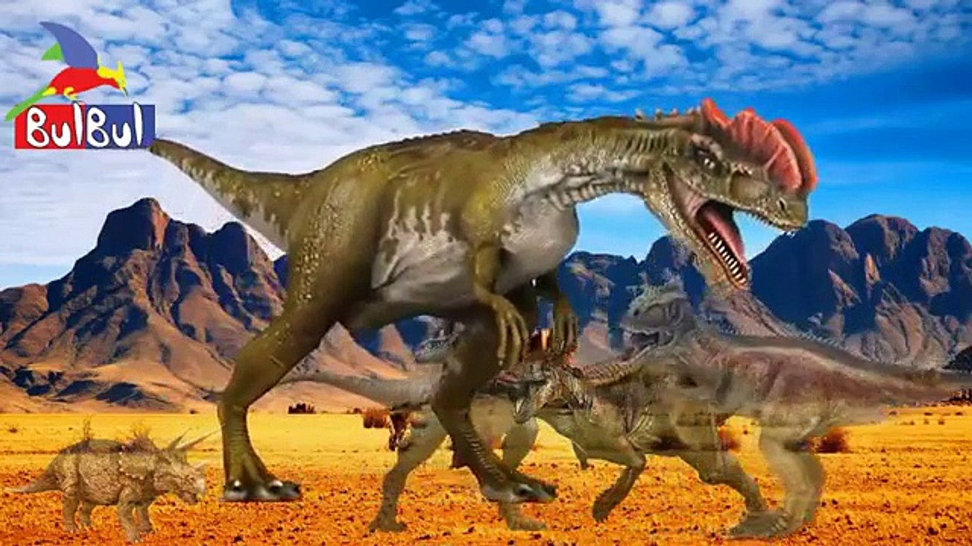 ⁣2D Finger Family Animation 252 _ Dinosaurs-Car-Ninja Turtles-Barbie 2D Finger Family
