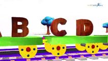 abc songs for children  train 3d animation  learning 3d train alphabet songs