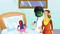 Five Spiderman & Hulk Kids Nursery Rhyme  Five Little Monkey Jumping On The Bed Children Song