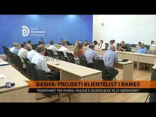 Basha: Projekti klientelist i Ramës - Top Channel Albania - News - Lajme