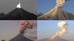 Four Spectacular Eruptions in One Day