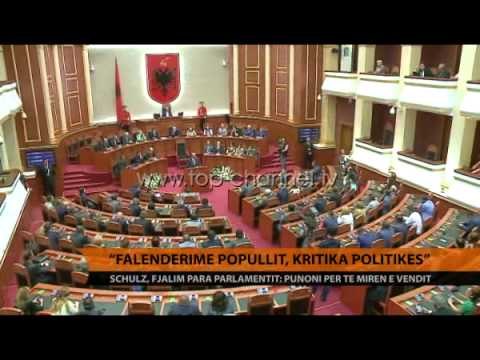 Martin Schulz falenderon shqiptarët, qorton klasën politike - Top Channel Albania - News - Lajme