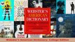 Read  Websters American Dictionary College Edition Ebook Free