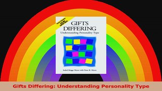 Gifts Differing Understanding Personality Type Read Online