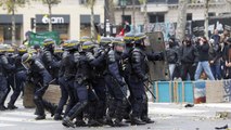 Enfrentamientos en jornada de acciones por el clima en París