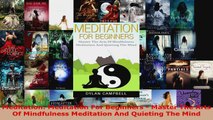 Read  Meditation Meditation For Beginners  Master The Arts Of Mindfulness Meditation And Ebook Free