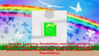 Specific Learning Disabilities and Difficulties in Children and Adolescents Psychological Read Online