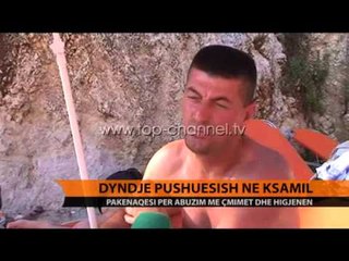 Dyndje pushuesish në Ksamil - Top Channel Albania - News - Lajme