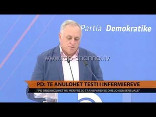 PD, kundër testimit të infermierëve - Top Channel Albania - News - Lajme