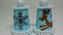 DIY Christmas Crafts Plastic Glass Christmas Bells Recycled Bottles Crafts