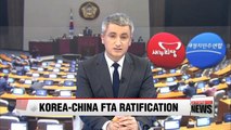 Rival parties tentatively agree to ratify Korea-China FTA at Monday's full assembly