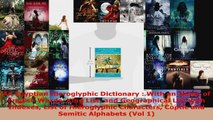 Download  An Egyptian Hieroglyphic Dictionary  With an Index of English Words King List and Ebook Free