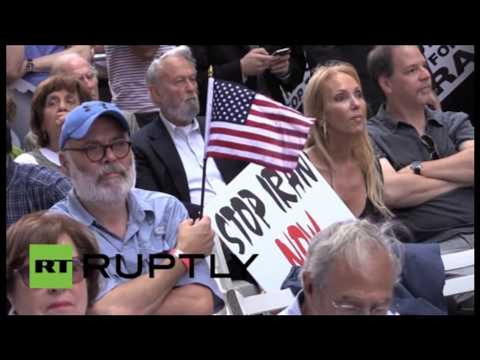 PROTESTA NE NEW YORK KUNDER MARREVESHJES BERTHAMORE ME IRANIN PRO IZRAELIT LAJM