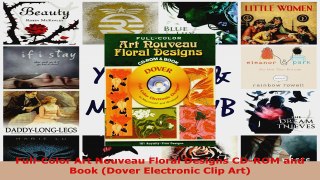 Download  FullColor Art Nouveau Floral Designs CDROM and Book Dover Electronic Clip Art EBooks Online