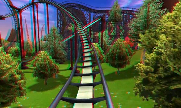 3D - Roller Coaster - 3D Anaglyph Red_Cyan Glasses Stereo - Dailymotion  Video