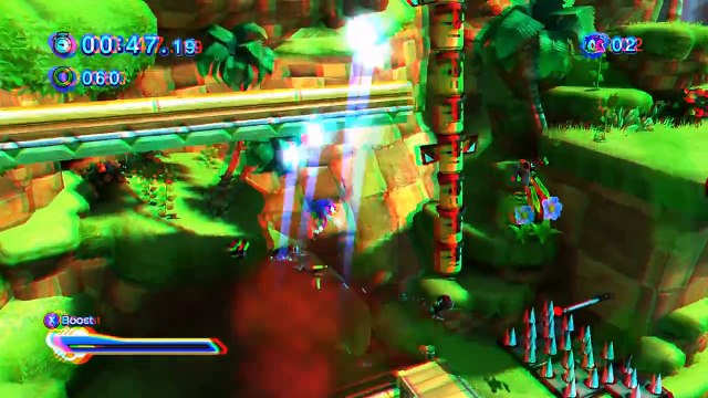 3D - Sonic Generations - 3D Anaglyph Red_Cyan Glasses Stereo