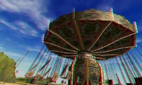3D -Carousel Chairs Flying - Off-Ride 3D Anaglyph Red_Cyan Glasses Stereo