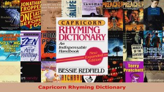 Read  Capricorn Rhyming Dictionary Ebook Free