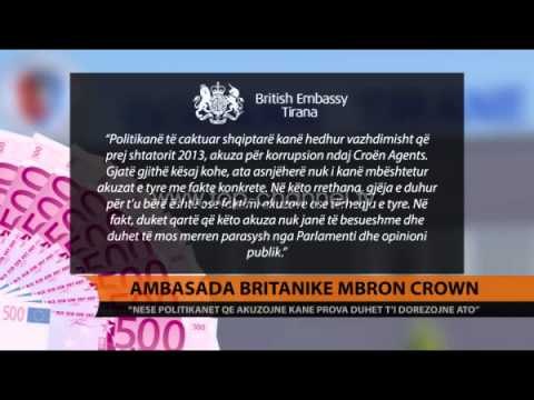 Ambasada britanike mbron “Crown Agents” - Top Channel Albania - News - Lajme