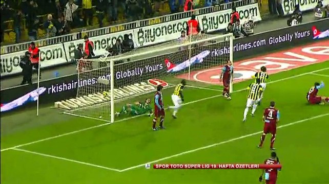 Fenerbahçe 2-0 Trabzonspor maç özeti (2010-2011 ) 19. Hafta