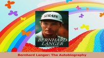 Bernhard Langer The Autobiography PDF