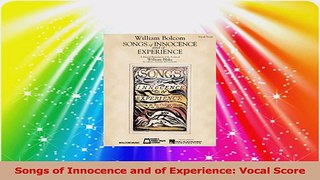 Read  Songs of Innocence and of Experience Vocal Score Ebook Free