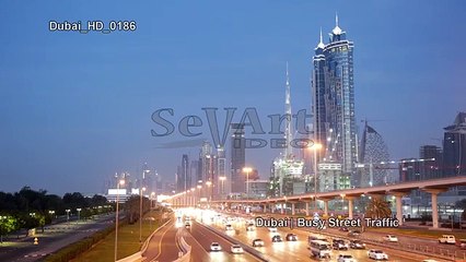 Dubai Busy Street Traffic