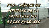 LES W-D.D. MICHOU NEWS - 28 NOVEMBRE 2015 - PAU - DÉPOSE DE PORTIONS DE LA RAMBARDE DU BOULEVARD DES PYRÉNÉES.