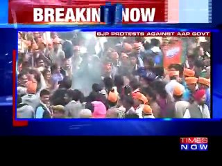 BJP workers protest over the suspension of OP Sharma