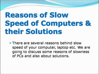 How to Increase Computer Speed