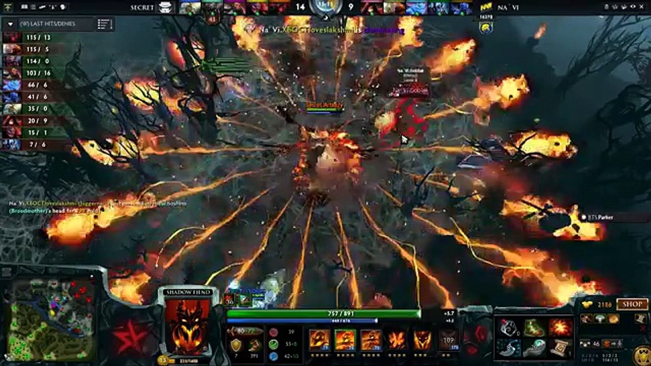 Arteezy Shadow Fiend _ Na'Vi vs Secret Highlights Dota 2
